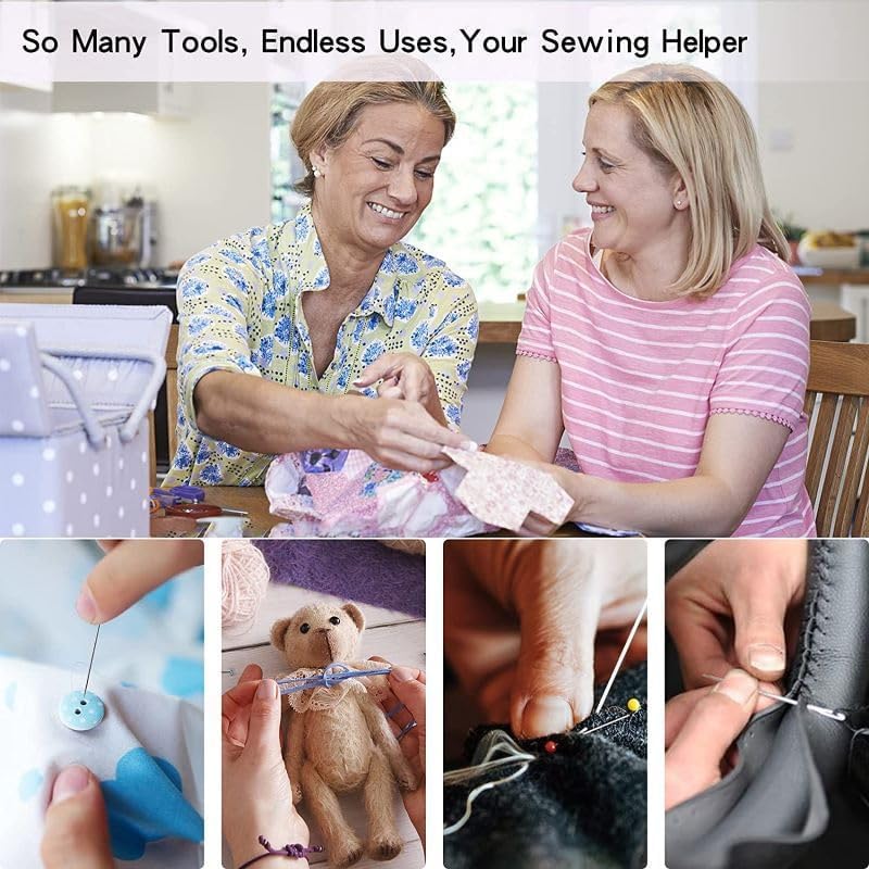 FNV Sewing kit, 229 pcs Sewing Accessories, Friendly for Beginner and Professional for Worker, Suitable for Travel, Home, School and DIY Gift, Needles, Scissors, 41XL Thread Spools - Image 4